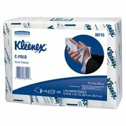 Budget 🧨 Kleenex C-Fold Paper Towels, 1-Ply, 150 Sheets/Pack, 4 Packs/Carton (88115) 🛒