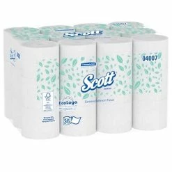New 😍 2-Ply Toilet Paper Scott Essential Coreless Toilet Paper, 2-Ply, White, 1000 Sheets/Roll, 36 Rolls/Carton (04007) 🧨