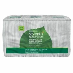 Flash Sale ๐ Disposable Napkins Seventh Generation 100% Recycled Napkins, 1-Ply, White, 250/Pack (13713) โ๏ธ