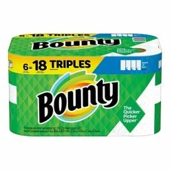 Brand new ⌛ Paper Towels Bounty Select-A-Size Kitchen Rolls Paper Towel, 2-Ply, White, 147 Sheets/Roll, 6 Triple Rolls/Carton (67001) 👍