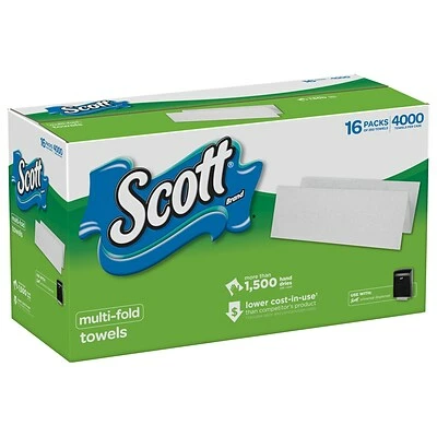 Best reviews of π Scott Recycled Multifold Paper Towels, 1-ply, 250 Sheets/Pack, 16 Packs/Carton (8009) β¨