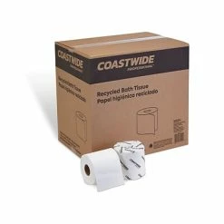 Hot Sale 😉 2-Ply Toilet Paper Coastwide Professional™ Recycled 2-Ply Standard Toilet Paper, White, 350 Sheets/Roll, 48 Rolls/Carton (CW20189) 🌟