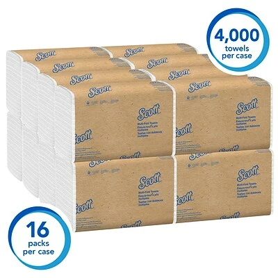 Cheap ๐ Scott Essential Recycled Multifold Paper Towels, 1-ply, 250 Sheets/Pack, 16 Packs/Carton (1840) ๐ - Image 3