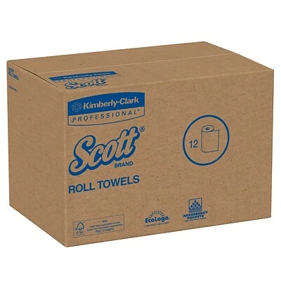 Cheapest ✨ Scott Essential Recycled Hardwound Paper Towels, 1-ply, 400 Ft./Roll, 12 Rolls/Carton (02068) 🎁 - Image 4
