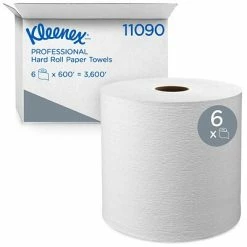 Top 10 😀 Kleenex Professional Recycled Hardwound Paper Towels, 1-ply, 600 Ft./Roll, 6 Rolls/Carton (11090) 🎉
