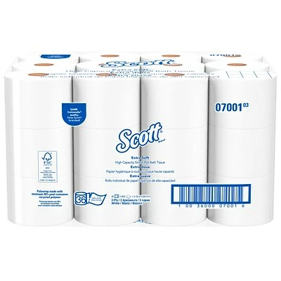 Brand new 👏 2-Ply Toilet Paper Scott 2 Ply Coreless Toilet Paper, White, 800 Sheets/Roll, 36 Rolls/Carton (07001) 👏