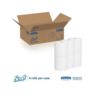 Buy π Scott Essential Recycled Hardwound Paper Towels, 1-ply, 1000 Ft./Roll, 6 Rolls/Carton (01005) π - Image 3