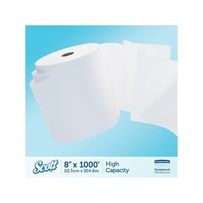 Buy π Scott Essential Recycled Hardwound Paper Towels, 1-ply, 1000 Ft./Roll, 6 Rolls/Carton (01005) π - Image 6