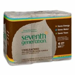 Best Sale 🎉 Kitchen Roll Paper Towels Seventh Generation Recycled Paper Towels, 2-ply, 120 Sheets/Roll, 6 Rolls/Pack (13737PK) 🎁