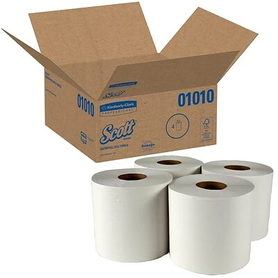 Coupon π Scott Essential Recycled Centerpull Paper Towels, 2-ply, 500 Sheets/Roll, 4 Rolls/Pack (01010) π - Image 2