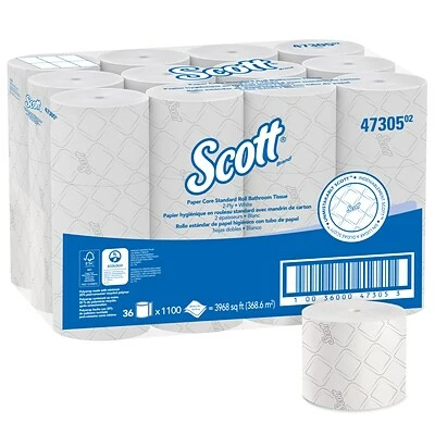 Best reviews of ๐ 2-Ply Toilet Paper Scott Pro 2-Ply Small Core Standard Toilet Paper, White, 1100 Sheets/Roll, 36 Rolls/Carton (47305) ๐ - Image 9