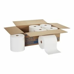 Budget 👏 Pacific Blue Select Recycled Hardwound Paper Towels, 1-ply, 1000 Ft./Roll, 6 Rolls/Carton (26100) ⭐