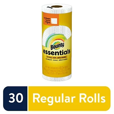 Promo ๐ฅ Kitchen Roll Paper Towels Bounty Essentials Full Sheet Paper Towels, 2-ply, 40 Sheets/Roll, 30 Rolls/Pack (74657) ๐ - Image 2