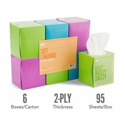Coupon ✨ 2-Ply Facial Tissue Perk™ Ultra Soft Standard Tissue, 2-Ply, 95 Sheets/Box, 6 Boxes/Pack (PK57779) 👍
