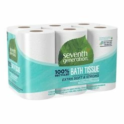 Cheap 😉 2-Ply Toilet Paper Seventh Generation 100%  Recycled Bathroom Tissue, 2-Ply, White, 240 Sheets/Roll, 48/CT 🎉