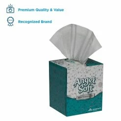 Buy 😀 2-Ply Facial Tissue Angel Soft Professional Series  Facial Tissue, 2-ply, 96 Tissues/Box (46580) 🔥