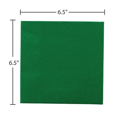 Flash Sale 👏 Disposable Napkins JAM Paper® Medium Lunch Napkins, 6 1/2 X 6 1/2, Green, 40/Pack (255628201) 🥰 - Image 3