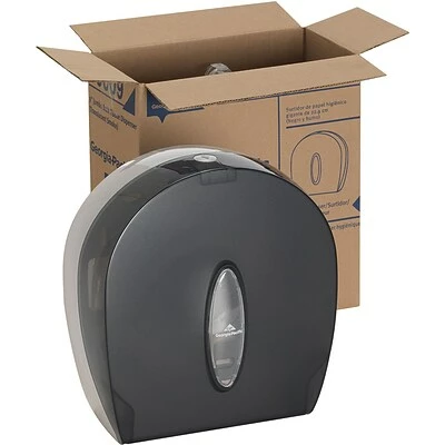 Discount 🧨 Georgia-Pacific Toilet Paper Dispensers Georgia Pacific® Jumbo Jr. Toilet Paper Dispenser By GP PRO, Translucent Smoke (59009) 🤩 - Image 4