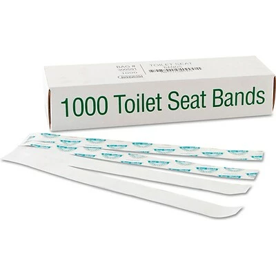 Cheapest โจ Toilet Seat Covers Bagcraft SaniShield Toilet Seat Bands, 16" X 1.5", 1000/Carton (300591) ๐ฅ