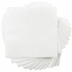 Hot Sale 🎁 Disposable Napkins JAM Paper Small Beverage Napkins, 2-Ply, White, 480/Box (5255620731b) 🌟