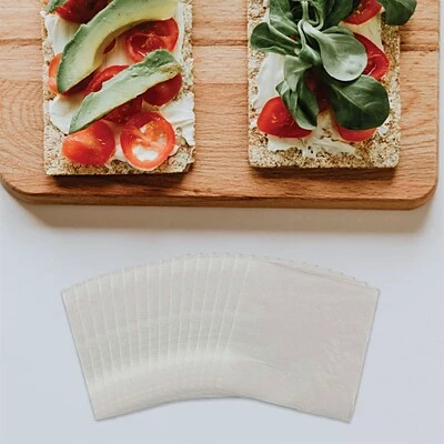 Buy โญ Disposable Napkins JAM Paper Lunch Napkin, 2-ply, Silver, 40 Napkins/Pack (255628827) ๐ฏ - Image 2