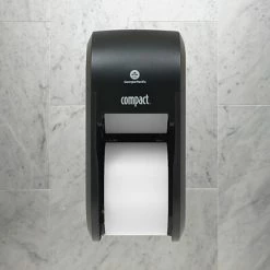 Discount ⌛ Georgia-Pacific Toilet Paper Dispensers Compact® 2-Roll Vertical Coreless Toilet Paper Dispenser By GP PRO, Black (56790A) 👍