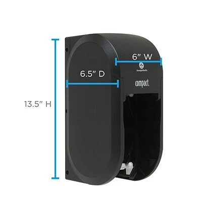 Discount ⌛ Georgia-Pacific Toilet Paper Dispensers Compact® 2-Roll Vertical Coreless Toilet Paper Dispenser By GP PRO, Black (56790A) 👍 - Image 2