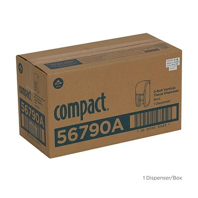 Discount ⌛ Georgia-Pacific Toilet Paper Dispensers Compact® 2-Roll Vertical Coreless Toilet Paper Dispenser By GP PRO, Black (56790A) 👍 - Image 5