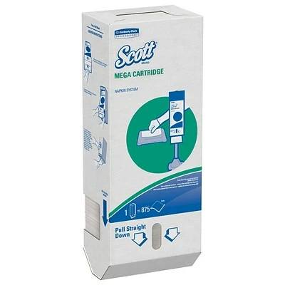 Cheap ❤️ Disposable Napkins Scott Mega Cartridge Recycled Beverage Napkin, 1-ply, White, 875 Napkins/Pack, 6/Carton (98908) 🧨 - Image 2