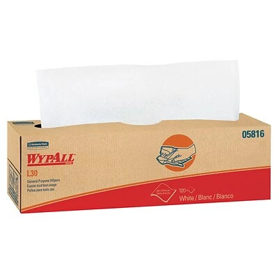Promo ๐ Disposable Napkins WypAll L30 DRC Wipers, White, 120 Sheets/Box, 6 Boxes/Pack (05816) โจ - Image 2