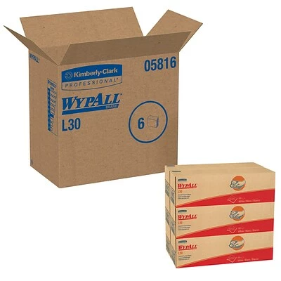 Promo ๐ Disposable Napkins WypAll L30 DRC Wipers, White, 120 Sheets/Box, 6 Boxes/Pack (05816) โจ - Image 4