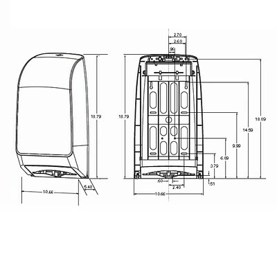 Outlet ๐งจ Folded Paper Towel Dispensers Scottfold Folded Compact Paper Towel Dispenser, Smoke (39711) ๐ - Image 6