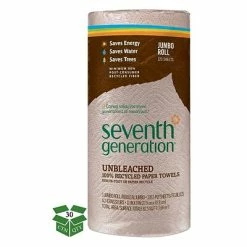 Top 10 🤩 Kitchen Roll Paper Towels Seventh Generation™ Natural Unbleached 100% Recycled Kitchen Paper Towel Roll, 2-Ply, 120 Sheets/Roll, 30 Rolls/CT (SEV13720CT) 👏