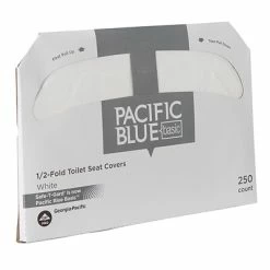 Flash Sale 🧨 Pacific Blue Safe-T-Gard Paper Toilet Seat Covers, 14.5"H X 17"W, 250 Covers/Box, 20 Boxes/Carton (47046) ⭐