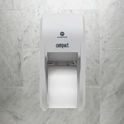 Brand new ❤️ Toilet Paper Dispensers Compact® 2-Roll Vertical Coreless Toilet Paper Dispenser By GP PRO, White, 6.000” W X 6.500” D X 13.500” H (56767A) ⌛