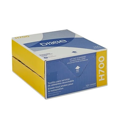 Top 10 🛒 Multifold Paper Towels Dixie H700 Disposable Foodservice Towel, 150 Towels/Pack (GPC29416) ❤️ - Image 3