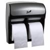 Wholesale ✨ Toilet Paper Dispensers Scott Professional High Capacity Bathroom Tissue Dispenser, Faux Stainless Steel (44519) 💯