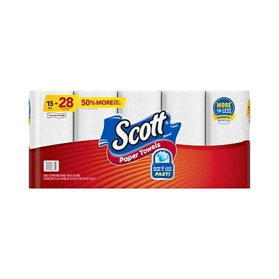 Outlet π Kitchen Roll Paper Towels Scott Choose-A-Sheet Kitchen Roll Paper Towel, 1-Ply, 102 Sheets/Roll, 15 Rolls/Pack (36371) π - Image 4