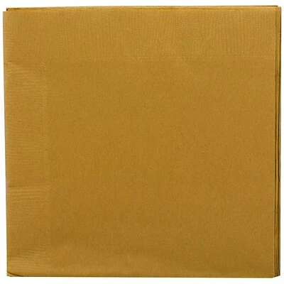 Cheapest 🤩 Disposable Napkins JAM Paper® Medium Lunch Napkins, 6 1/2 X 6 1/2, Gold, 40/Pack (356028328) 👏