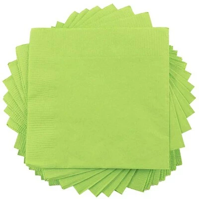 Wholesale 😍 Disposable Napkins JAM Paper Beverage Napkin, 2-ply, Lime Green, 40 Napkins/Pack (5255620723) ✨