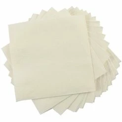 Deals ❤️ Disposable Napkins JAM Paper Lunch Napkin, 2-ply, Ivory, 40 Napkins/Pack (6255620722) 👍
