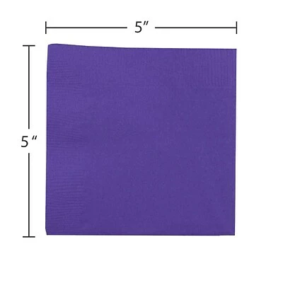 Best reviews of ๐ Disposable Napkins JAM Paper Beverage Napkin, 2-ply, Purple, 480 Napkins/Pack (5255620727B) โจ - Image 3