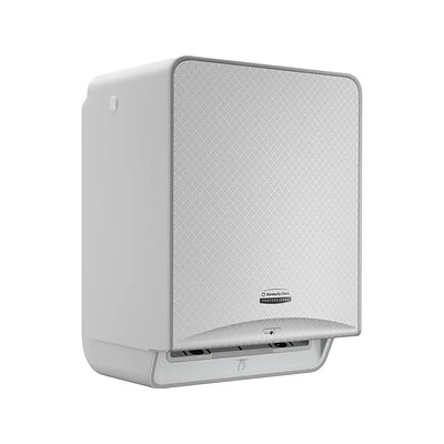 Outlet ๐ Hardwound Paper Towel Dispensers Kimberly-Clark Professional ICON Automatic Roll Towel Dispenser With Faceplate, Silver Mosaic/Brushed Gray (53691) ๐งจ