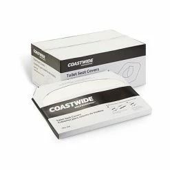 Coupon 🤩 Coastwide Professional™ Toilet Seat Covers, 0.87" X 10.43", 250/Pack, 10 Packs/Carton (CW24776) 🛒