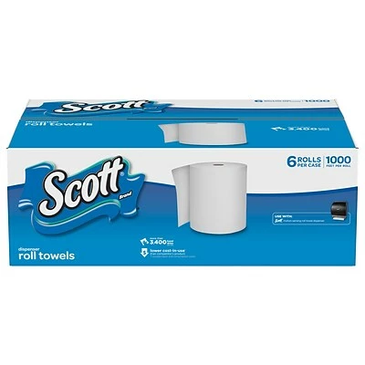 Deals ๐ฅฐ Scott Hardwound Paper Towels, 1-ply, 1000 Ft./Roll, 6 Rolls/Carton (KCC10191) ๐ - Image 2