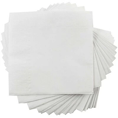 Cheap ⭐ Disposable Napkins JAM Paper® Medium Lunch Napkins, 6 1/2 X 6 1/2, White, 480/Box (6255620732b) 🧨