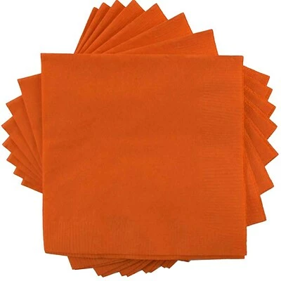 Wholesale ๐ Disposable Napkins JAM Paperยฎ Small Beverage Napkins, 5 X 5, Orange, 480/Box (5255620725b) โ๏ธ