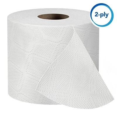 Budget ๐ฏ 2-Ply Toilet Paper Scott Essential Standard Toilet Paper, 2-Ply, White, 550 Sheets/Roll, 80 Rolls/Carton (04460) ๐ - Image 6