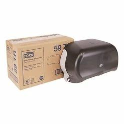 Buy 🥰 Toilet Paper Dispensers Tork Twin Standard Roll Bath Tissue Dispenser,12.75 X 5.57 X 8.25, Smoke 😉