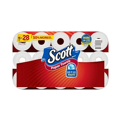 Outlet π Kitchen Roll Paper Towels Scott Choose-A-Sheet Kitchen Roll Paper Towel, 1-Ply, 102 Sheets/Roll, 15 Rolls/Pack (36371) π - Image 8